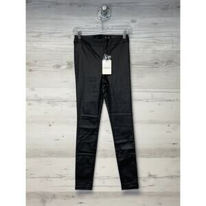 Bardot Raven Legging 26 Womens Black Skinny‎ Mid Rise Stretch Moto Goth